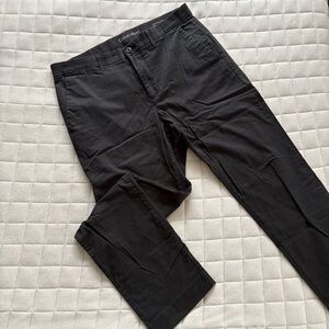 Calvin Klein Men's Black Chinos - Infinite Flex Waist Slim 32x30